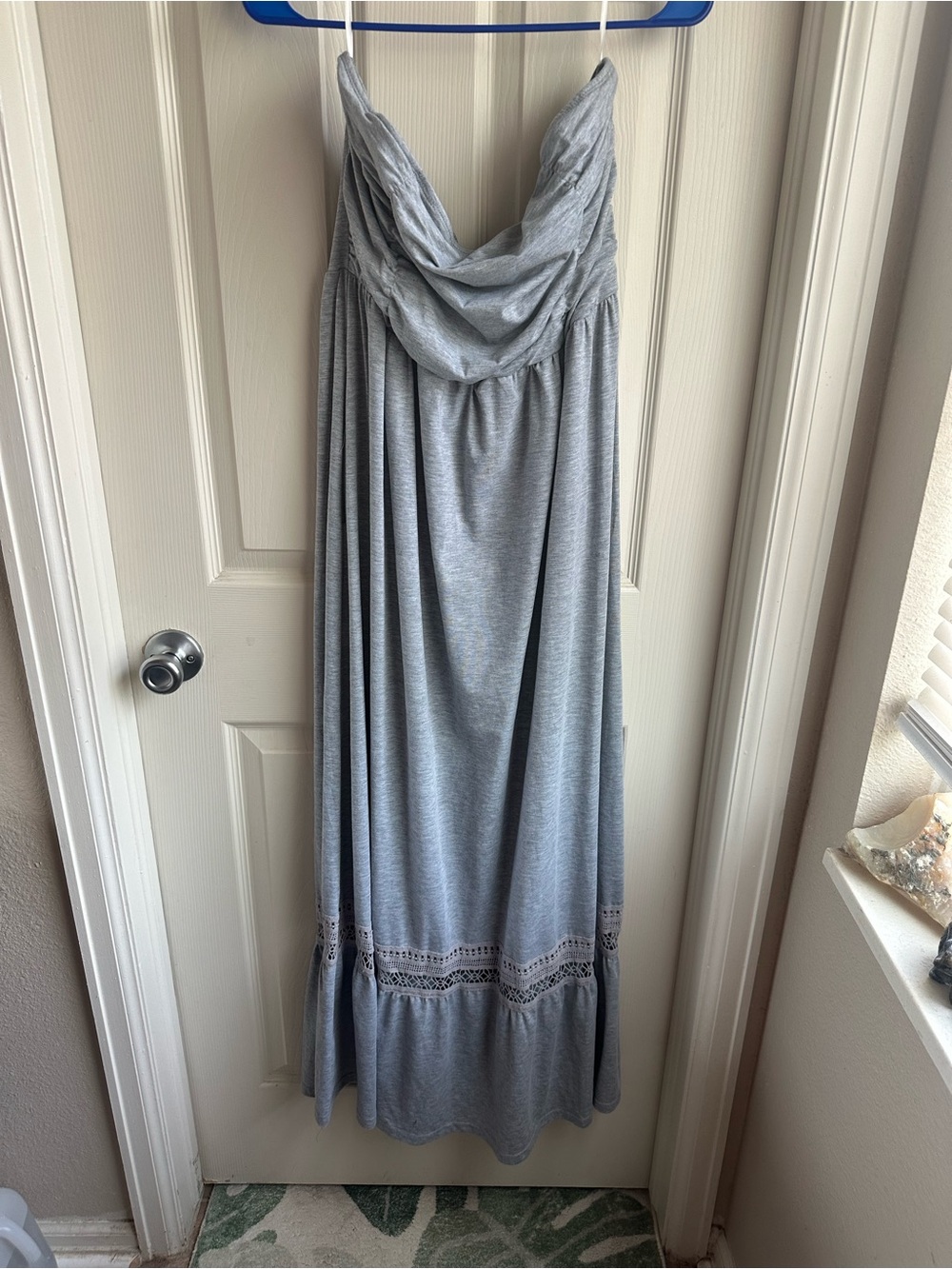 Light Gray Sleeveless Maxi Dress